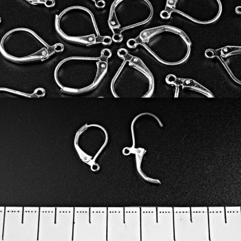 (14x10 mm) Ohrhaken mit französischem Verschluss 250+- Paare