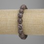 Armband aus Kaffee-Jaspis, facettierte Kugeln, Ø ca. 10 mm, Länge ca. 18 cm, elastisch