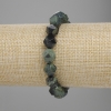Ozeanischer Jasper – facettierte 10×9 mm, Länge ca. 18 cm, Stretcharmband