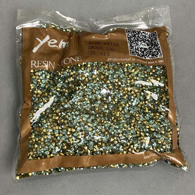 Blaue Strasssteine, Ø 3 mm, Packung ca. 105 g (±)