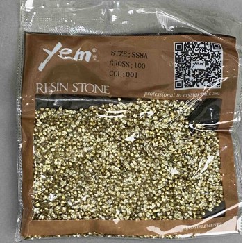 Gelbe Strasssteine, Durchmesser 2 mm, Packung ca. 30 g (±)