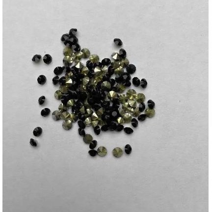Schwarze Strasssteine, Durchmesser ca. 3 mm, Packung 4 g (±)