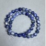 Sodalit-Perlen, glatte Kugeln 8,5 mm, auf Schnur