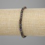 Armband aus facettiertem Turmalin, Würfel 4x4 mm, Länge ca. 18 cm, Stretch