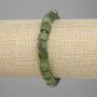 Armband aus facettiertem Jadeit, Rondellperlen 8×5,5 mm, Seed-Beads 3 mm, Länge ca. 18 cm, Stretch