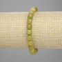 Armband Chrysolith (Olivin) – facettierte Kugeln, Durchmesser ca. 7,5 mm, Länge ca. 18 cm, Elastik-Armband