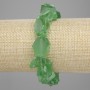 Armband aus toniertem Rosenquarz, unbehandelter Naturstein, Durchmesser 8–17×11–16 mm, Länge ca. 18 cm, Stretch-Armband