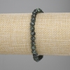 Serafinit-Armband mit facettierter Kugel, Durchmesser 6 mm, Länge 18 cm, elastisch