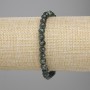 Serafinit-Armband mit facettierter Kugel, Durchmesser 6 mm, Länge 18 cm, elastisch
