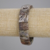 Petersit-Armband mit rechteckigen Gliedern, Abmessungen 16×12 mm, Länge ca. 18 cm, Stretch