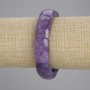 Charoit-Gliederarmband, Durchmesser 23×13 mm, 5 mm ±, Länge 18 cm ±, Stretch