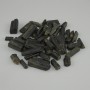 Souvenirstein, grüner Turmalin (Epidot), ungepoliert, 10–28 × 5–9 mm ± (Sortiment in gemischten Größen) (Preis pro 100 g)