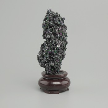 Chalkopyrit-Souvenirstein, unbearbeitet, für das Interieur, auf Unterlage 110×40 mm ± (Größen assortiert)