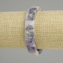 Charoit-Armband, facettierte Quadrate, Durchmesser 11×11 mm, 5×11×11 mm, 5 mm ±, Länge 18 cm (Stretch)