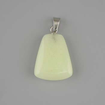 Anhänger Onyx (grünes Leuchten) Trapezform 17×21 mm ±, Länge 30 mm ±