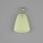 Anhänger Onyx (grünes Leuchten) Trapezform 17×21 mm ±, Länge 30 mm ±