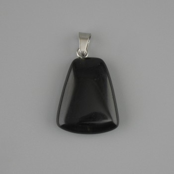 Anhänger aus Achat, trapezförmig 17×21 mm ±, Länge ca. 30 mm