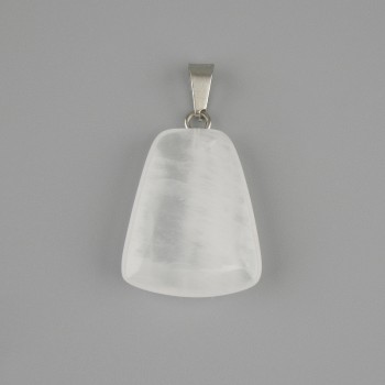 Anhänger Bergkristall Trapez 17×21 mm, Länge ca. 30 mm