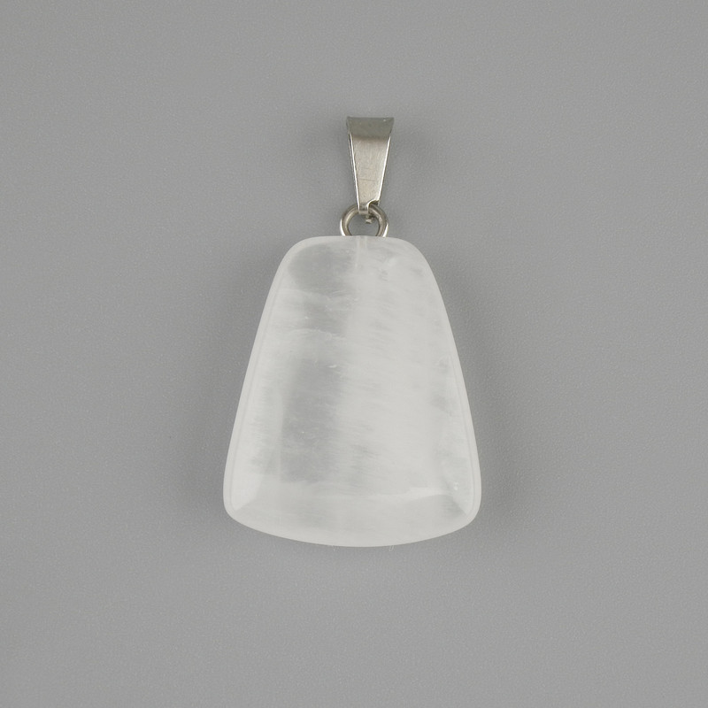 Anhänger Bergkristall Trapez 17×21 mm, Länge ca. 30 mm