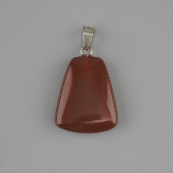 Anhänger Karneol in Trapezform 17×21 mm, Länge ca. 30 mm