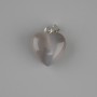 Herz-Anhänger aus Rauchachat 15×15×22 mm+