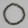 Serafinit‑Perlen, facettierte Kubusperlen, ca. 3×3 mm, Länge ca. 39 cm