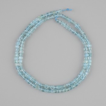 Topas facettierte Würfelperlen, Durchmesser ca. 2 × 2,5 mm, Länge ca. 39 cm