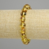 Bernsteinarmband, glatte Kugeln, Durchmesser 9 mm, Länge 18 cm, Stretcharmband