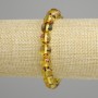 Bernsteinarmband, glatte Kugeln, Durchmesser 9 mm, Länge 18 cm, Stretcharmband