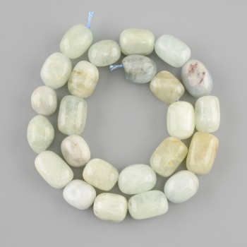 Morganit facettierte Perlen, Durchmesser 15-18×12-13 mm, Stranglänge 40 cm ±