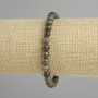 Pyrit (künstlich) glatte Kugeln, Durchmesser ca. 6 mm, Länge ca. 18 cm, Stretcharmband