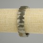 Armband Pyrit, facettierte rechteckige Glieder 14×10 mm, Länge ca. 18 cm, Stretch
