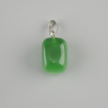 Anhänger Totem Katzenauge Block, 14×11×11 mm, Länge ca. 23 mm, Größenvariante assortiert