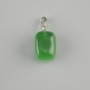 Anhänger Totem Katzenauge Block, 14×11×11 mm, Länge ca. 23 mm, Größenvariante assortiert