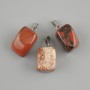 Totem-Anhänger aus Jaspis-Block 16×11×11 mm, Länge ca. 24 mm, assortierte Größen