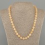 Kette Citrin glatte Kugeln, Durchmesser ca. 8 mm, Länge ca. 50 cm, mit Verschluss
