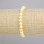 Armband Gelber Achat, glatte Kugel, Durchmesser ca. 6 mm, Länge ca. 18 cm, Stretcharmband