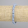 Armband aus blauem Lavastein – zylindrische Perlen, Ø 10×6 mm, Länge ca. 18 cm, Stretch