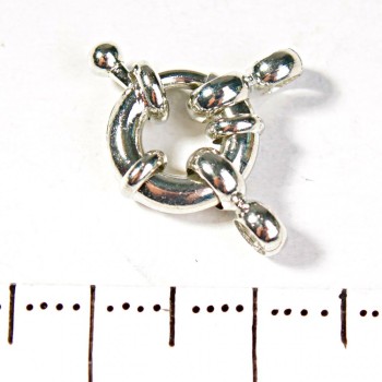 Donut-Verschluss für Perlen und Armbänder, für eine Schnur, klein, 9 mm