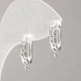 Silberfarbene Ohrhaken 18 × 3 mm für Ohrringe