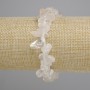 Armband aus Bergkristall, facettiert, Durchmesser 10-16×5-9 mm, Länge ca. 18 cm, Elastikband
