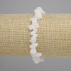 Weißquarz-Chips-Armband, Durchmesser 6–12 × 4–6 mm, Länge ca. 18 cm, elastisch
