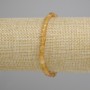 Elastikarmband aus Citrin, facettierte Würfel 4×4 mm, Länge ca. 18 cm