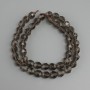Rauchtopas-Perlen, facettiert, Durchmesser ca. 8×7,5 mm, Länge ca. 38 cm