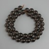 Rauchtopas-Perlen, glatte Kugeln, Durchmesser ca. 10 mm, Länge ca. 37 cm