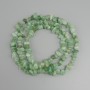 Jade-Chips-Perlen, Durchmesser 6–11×3–6, 5 mm ±, Länge 78 mm ± auf Nylonfaden