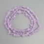 Amethyst-Chip-Perlen, Durchmesser 6–12 × 2–7 mm, Länge ca. 78 cm ± auf Faden