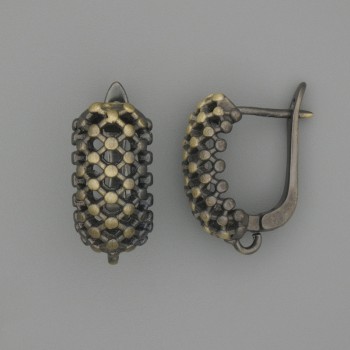 Bronzefarbene Ohrhaken für Ohrringe, 18×8 mm – Paar