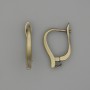 Bronzefarbene Ohrhaken für Ohrringe, 17×3 mm – Paar