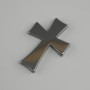Anhängerrohling Hämatit Kreuz 39 × 27 mm ± mit Bohrung für Stift